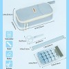 Fmeida Pencil Case Pouch with Zipper – Large Capacity Organizer Bag for School Supplies, Pens, Pencils - 3 of 4