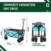 Grungis 440lbs Heavy-Duty Folding Wagon Cart,Premium Utility Cart with Strapping System & Waterproof Liners,Shopping Cart for Camping,Sports - 3 of 4