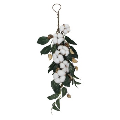 Northlight 21" Pinecone Foliage Artificial Christmas Teardrop Swag - Unlit