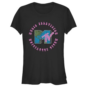 Juniors Womens MTV Earth Day Logo T-Shirt - 1 of 4