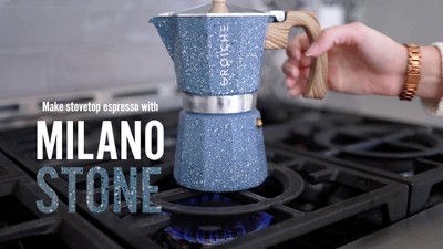 MILANO STONE Stovetop Espresso Maker - Pink – Fireside Coffee Co.