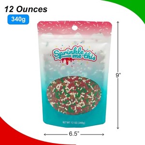 Sprinkle Me This – A Little Bit of Christmas – Holiday Sprinkle Blend with Red, Green & White Jimmies and Gingerbread Men - 1 of 4