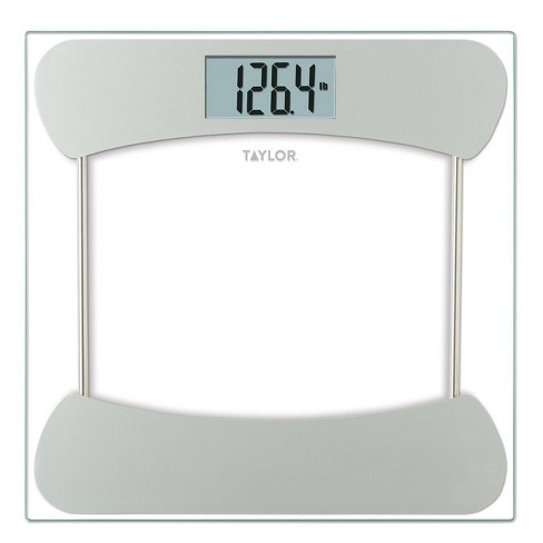 Digital Glass Scale with Stainless Steel Accents Clear - Taylor