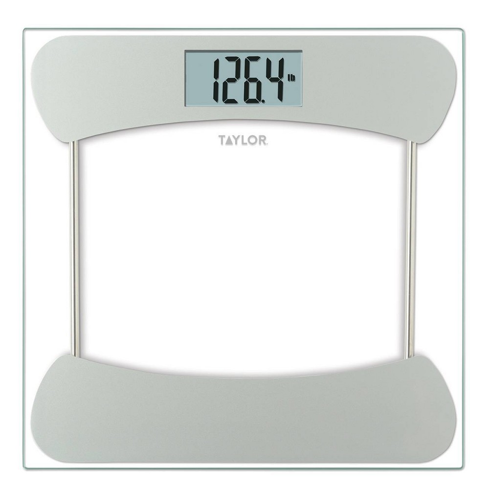 UPC 077784028445 product image for Digital Glass Scale with Stainless Steel Accents Clear - Taylor: Precision Bathr | upcitemdb.com