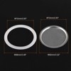 Unique Bargains Coffee Machine Replacement Mocha Pot Silicone Gaskets and Stainless Steel Filters - 2 of 3