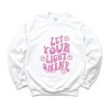 Simply Sage Market S.W.Smiley Let Your Light Shine Smiley Face Sweatshirt - 2 of 4