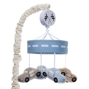 Lambs & Ivy Little Racer Musical Car/Transportation Baby Crib Mobile Soother Toy - 1 of 4