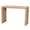 bali & pari Colandra Modern Bohemian Natural Brown Seagrass and Wood Console Table - 2 of 4