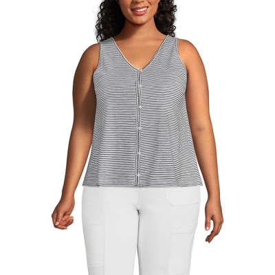 Lands' End Women's Slub Tank Top