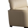 Acme Furniture 43.3" Edrice Accent Chair Ice Gray Top Grain Leather: No Assembly, Wood Frame, Attached Cushions - 3 of 4