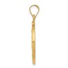 Black Bow Jewelry 14k Yellow Gold Hollow Round Miraculous Medal Pendant, 22mm (7/8 Inch) - 2 of 4