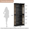 Lantine 6-Tier Bookshelf, 75-Inch Tall Bookcase, Large Bookshelves Freestanding Display Shelves, Wood Book Shelf for Living Room, Home Office, Bedroom - 2 of 4