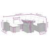 vidaXL 8 Piece Patio Sofa Set with Cushions Black Poly Rattan - 3 of 4