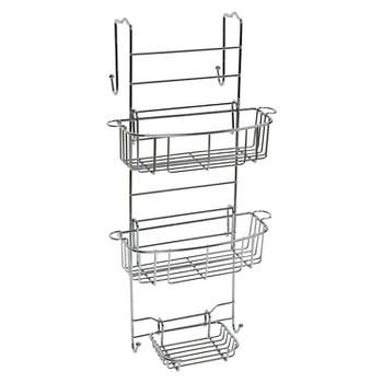 Hirise Four Corner Standing Shower Caddy With 9' Tension Pole Rust Proof  Aluminum Shower Organizer - Better Living Products : Target