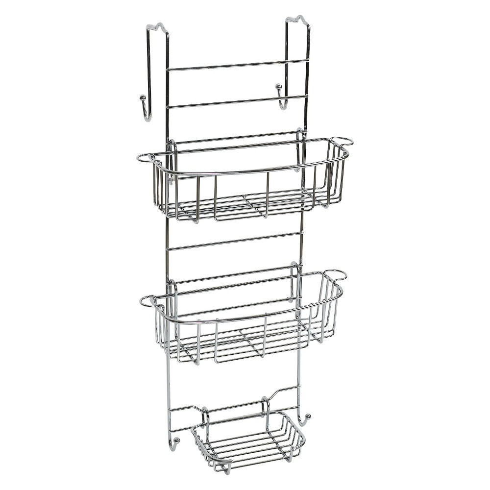 UPC 043197135735 product image for Zenna Home Over the Door Adjustable Rust-Resistant Shower Caddy Stainless Steel | upcitemdb.com