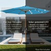 Best Choice Products 10ft Solar LED Lighted Outdoor Woodgrain Pattern Steel Market Patio Umbrella - 4 of 4