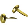Officemate Round Prong Brass-Plated Fasteners 1/2" Shank Brass 500813 - 2 of 3