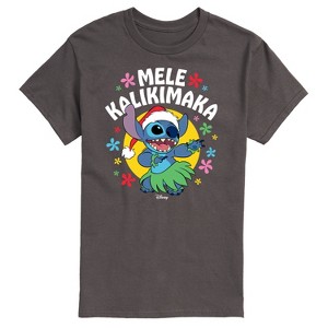 Men's - Lilo and Stitch - Mele Kalikimaka Short Sleeve Graphic T-Shirt - 1 of 4
