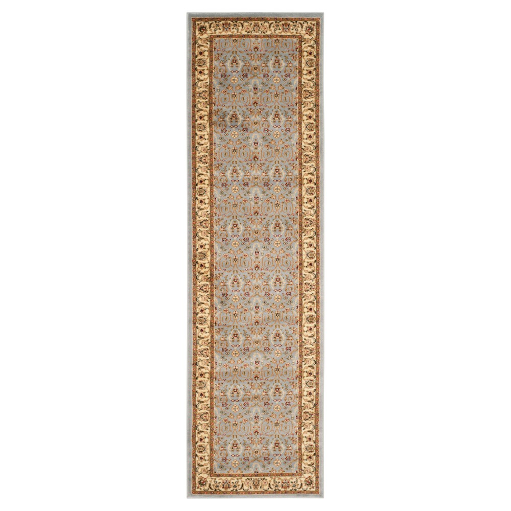 2'3inx8' Runner Geometric Light Blue/Ivory - Safavieh