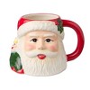 Certified International (Set of 4) 16oz Santa's Retro Christmas  3D Mugs - 3 of 4