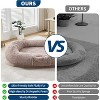 Human Dog Bed for Adult & Pets,Faux Fur Removable Human Dogs Bed with Portable Handle - 4 of 4
