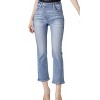 Women's Straight Leg Asymetrical Zipper Jeans - RISEN - 2 of 4