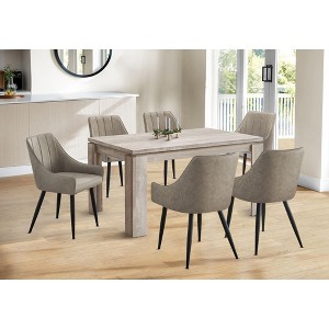 NicBex Modern Contemporary 60" Rectangular Dining Table Kitchen Table for 4-6 People for Office, Dining Room - 1 of 4