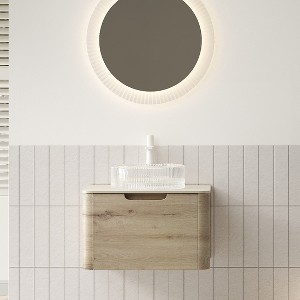 GDFStudio Winfough Modern Bathroom Vanity with Round Basin and Drawer - 1 of 4