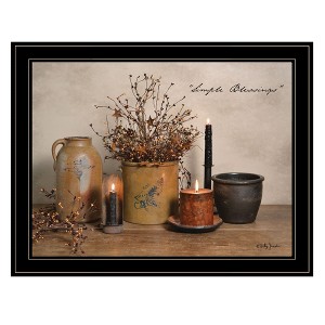 Gulches Series "Simple Blessings" in by Billy Jacobs 1 Piece Black Frame Print Modern Home Decor Poster Art Print 21 in. x 1 in. - 1 of 4