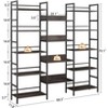 Bookshelf Bookcases for Book Display Modern Minimalist Storage Display Shelf for Bedroom Living Room Home Office - 2 of 4
