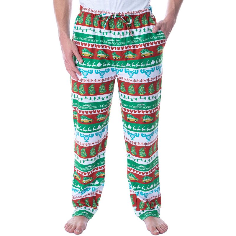 National Lampoon's Christmas Vacation Men's Fair Isle Loungewear Pajama Pants Multi, 1 of 6