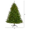 Nearly Natural 7-ft Colorado Mountain Pine Artificial Christmas Tree with 450 Clear Lights, 1453 Bendable Branches and Pine Cones - 2 of 4