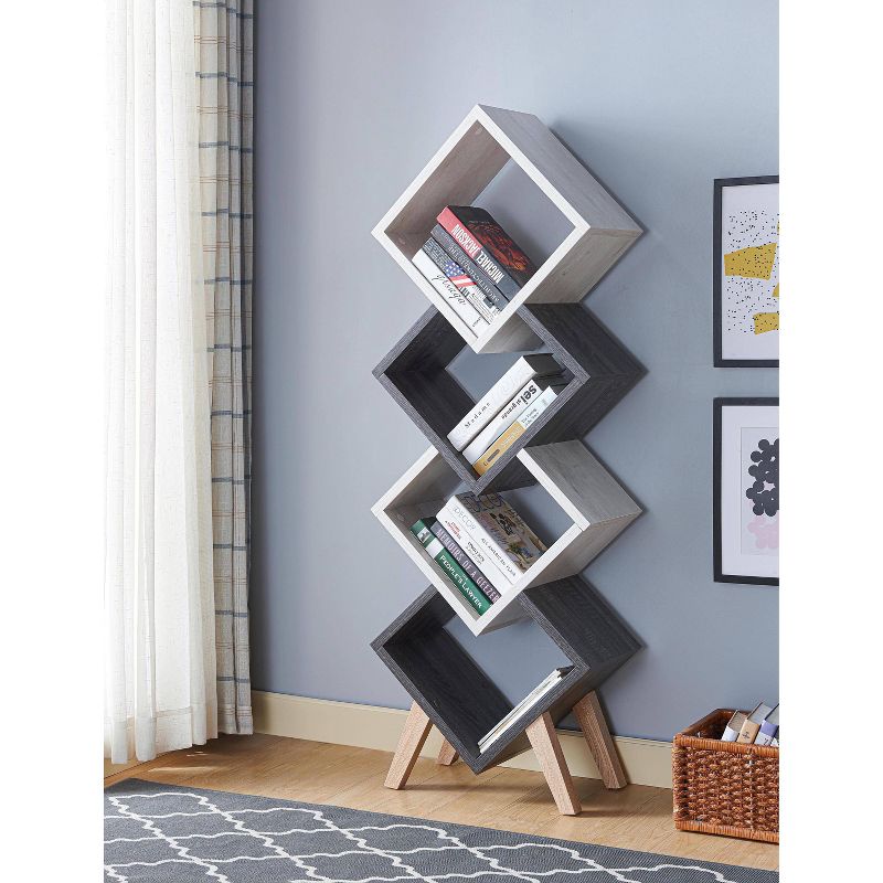 62.25" Braxett 4 Shelf Bookcase - miBasics, 5 of 8