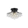 Elegant Lighting Toureg 19 inch black flush mount - 3 of 4