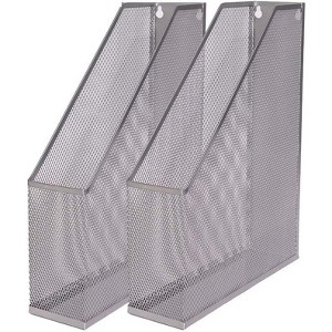 Ybm Home Mesh Steel Wall mount and/or Freestanding Document Sorter - Pack of 2 - 1 of 4