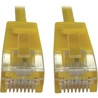 Tripp Lite N261-S03-YW Cat6a 10G Snagless UTP Ethernet Cable, Yellow, 3 ft