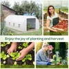NicBex 20'x10'x7' Arched Greenhouse Tunnel Greenhouse with Roll-Up Windows, Zippered Door, PE Cover for Outdoor Backyard, White - 3 of 4