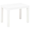Garden Bench Set of 2 White Plastic Medium Lightweight - 2 of 4