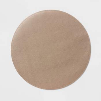 15" Round Pebble Faux Leather Charger Bronze - Threshold™