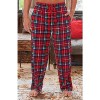 ADR Men's Soft Plush Fleece Pajama Pants, Warm Long Lounge Bottoms - 2 of 4