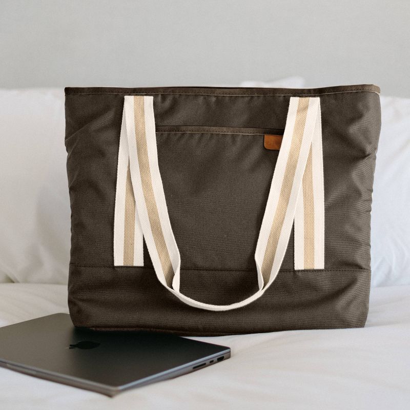 CleverMade Premium Malibu Tote Bag with Laptop Compartment, 4 of 6