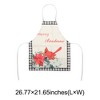 Unique Bargains Christmas Aprons Linen Black Red Green White Brown 21.65"x26.77" 1 Pcs - 3 of 4