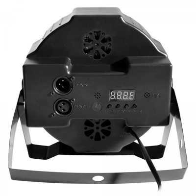 Black 7" LED PAR Light Fixture with DMX Control