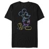 Men's Mickey & Friends Mickey Mouse Classic Neon Light T-Shirt - 2 of 4