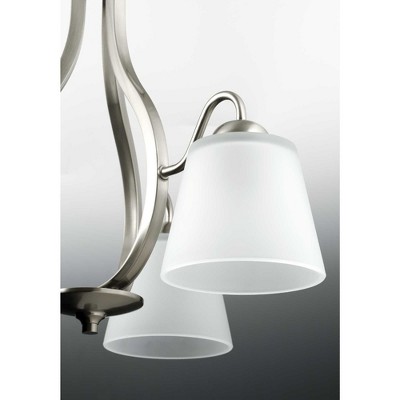 Arden Brushed Nickel 2-Light Flush Mount with Linen Shade