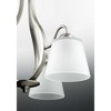 Progress Lighting Arden 2-Light Flush Mount, Brushed Nickel, Summer Linen Shade - 3 of 4
