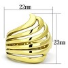 Slickblue Gold Ion Plated Stainless Steel Ring, No Stone, Women’s Single-Tone Minimalist Style, Size 5-8 - 2 of 4