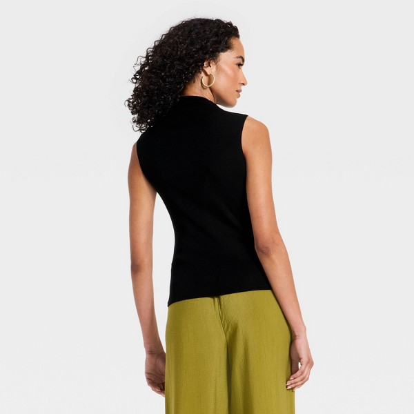 Top de tirantes de punto acanalado refinado para mujer - A New Day™ 2