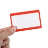 Unique Bargains 3X Fresnel Lens Magnifier for Seniors Macular Degeneration 6 Pcs Red - 3 of 4