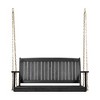 SKRAN Outdoor Wooden Porch Swing with Chain, Heavy Duty 800 lbs Front Porch Swing 2-Seater with Armrests,Bench Swing for Patio, Garden,Yard - 4 of 4